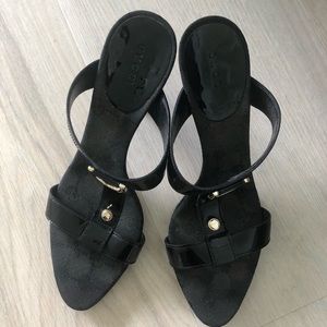 Gucci sandals with 2” heel